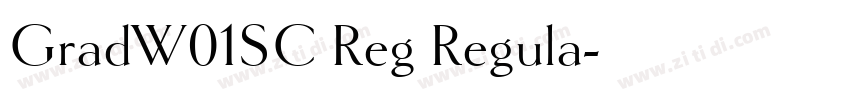 GradW01SC Reg Regula字体转换